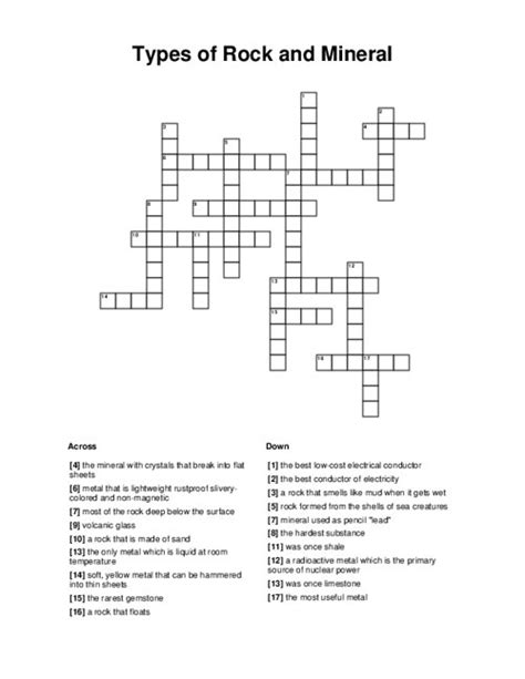Mined rock crossword clue 3 letters - Number of Letters (Optional) −. Any + ... Rock That Is Mined Crossword Clue. We found 20 possible solutions for this clue. We think the likely answer to this clue is ORE. You can easily improve your search by specifying the number of letters in the answer. Best answers for Rock That Is Mined: